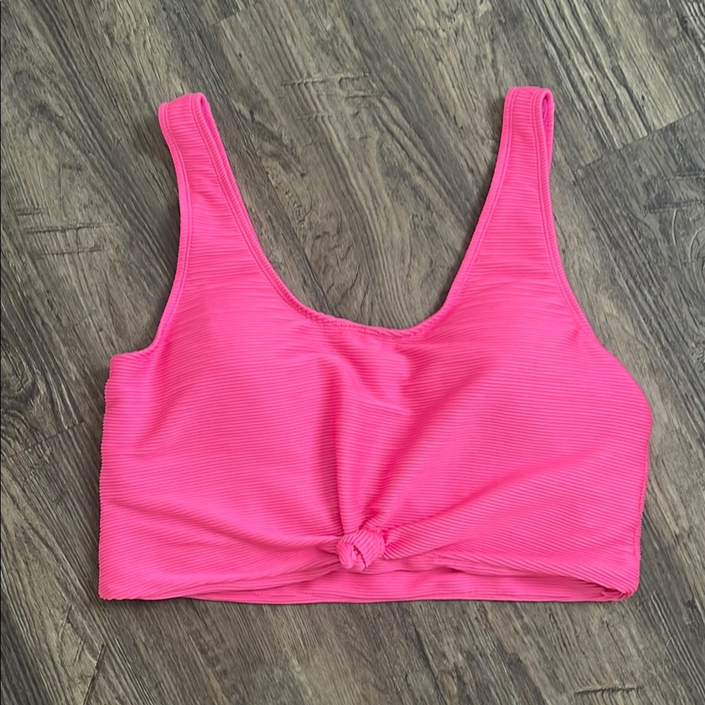 Pink Knotted Crop Top